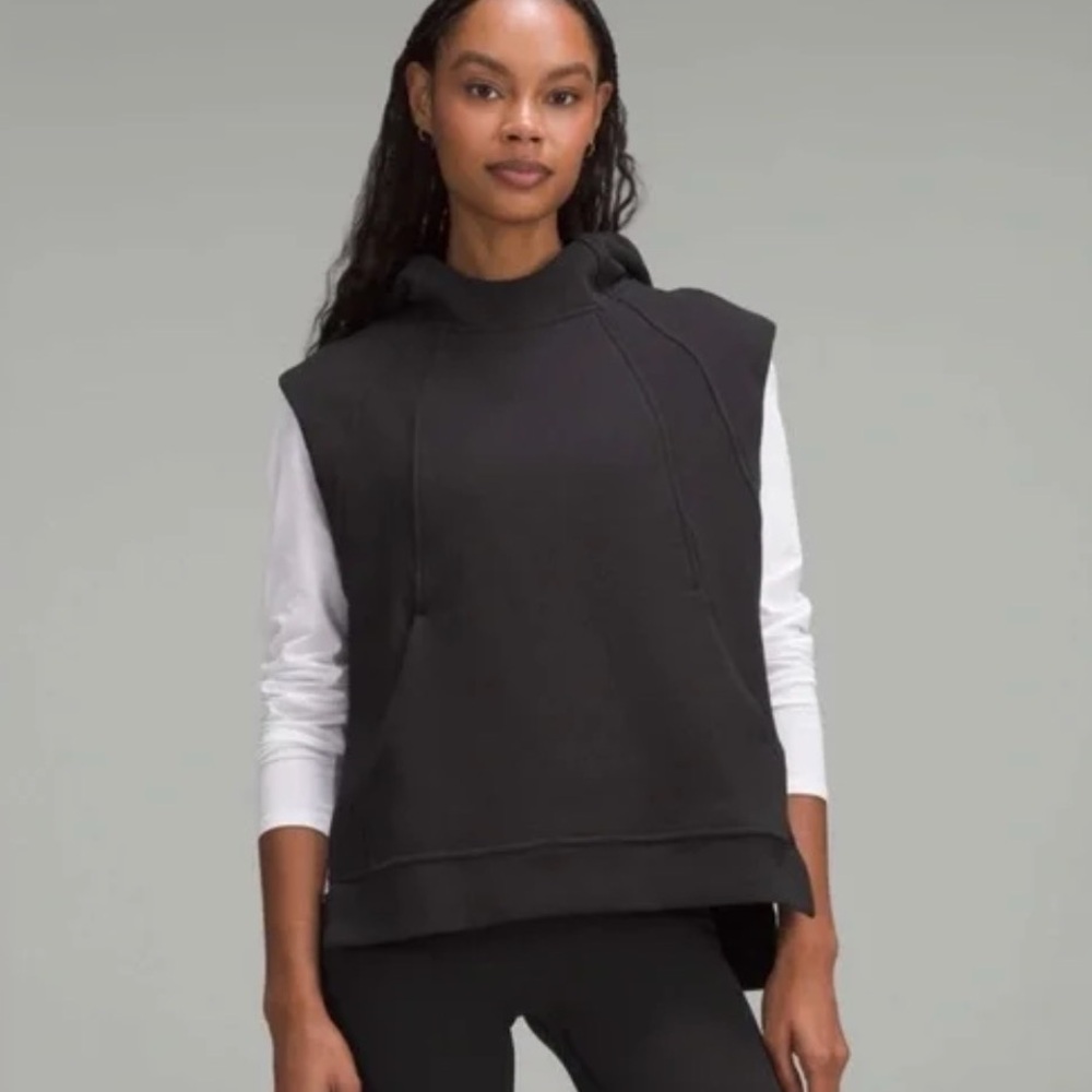 Lululemon Scuba Pullover Sleeveless Hoodie - XS/S - Black
